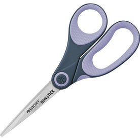 Westcott 8’’ Titanium Non-Stick Scissors - Purple - Pointed Tip