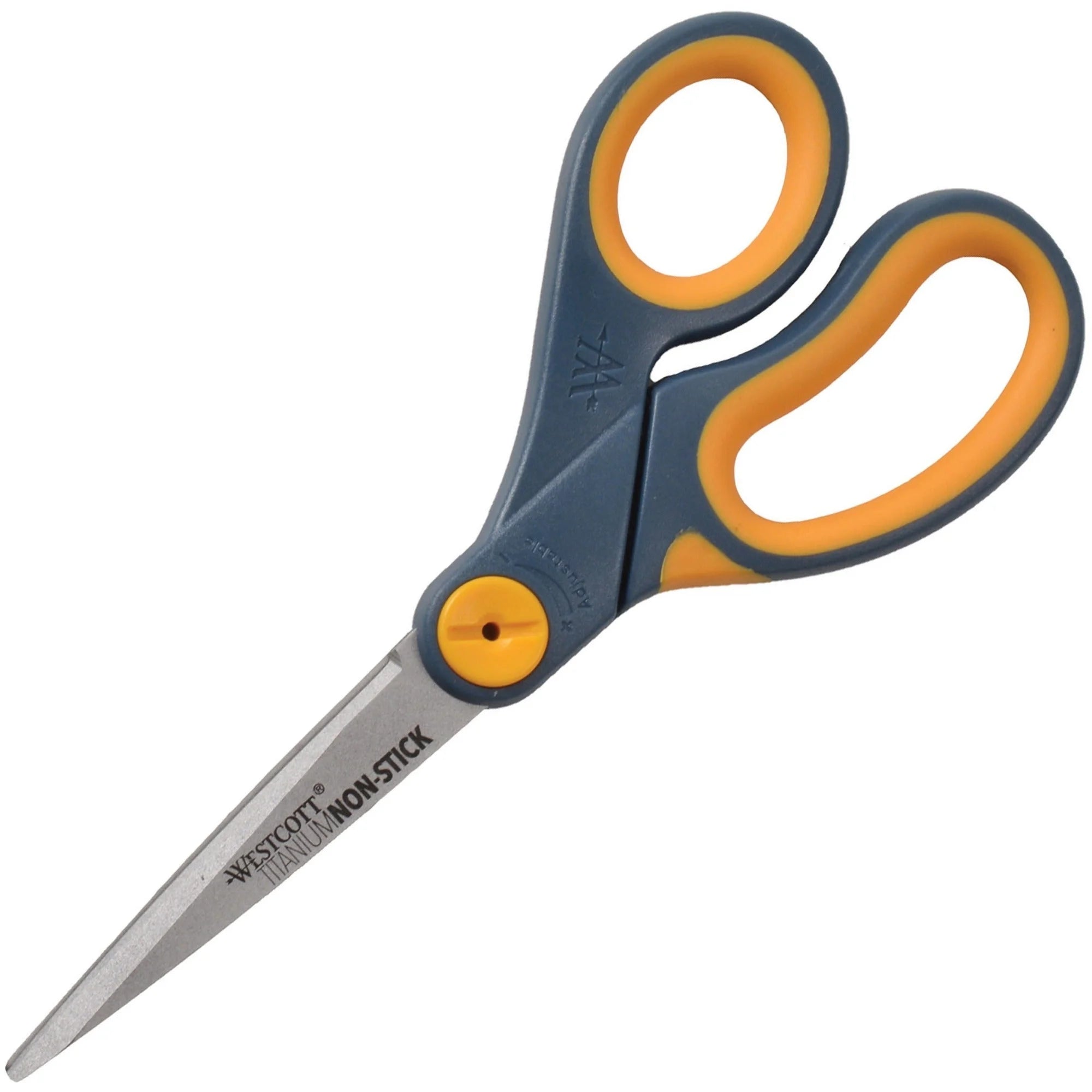 Westcott 8’’ Titanium Non-Stick Scissors - Straight Blades - Yellow