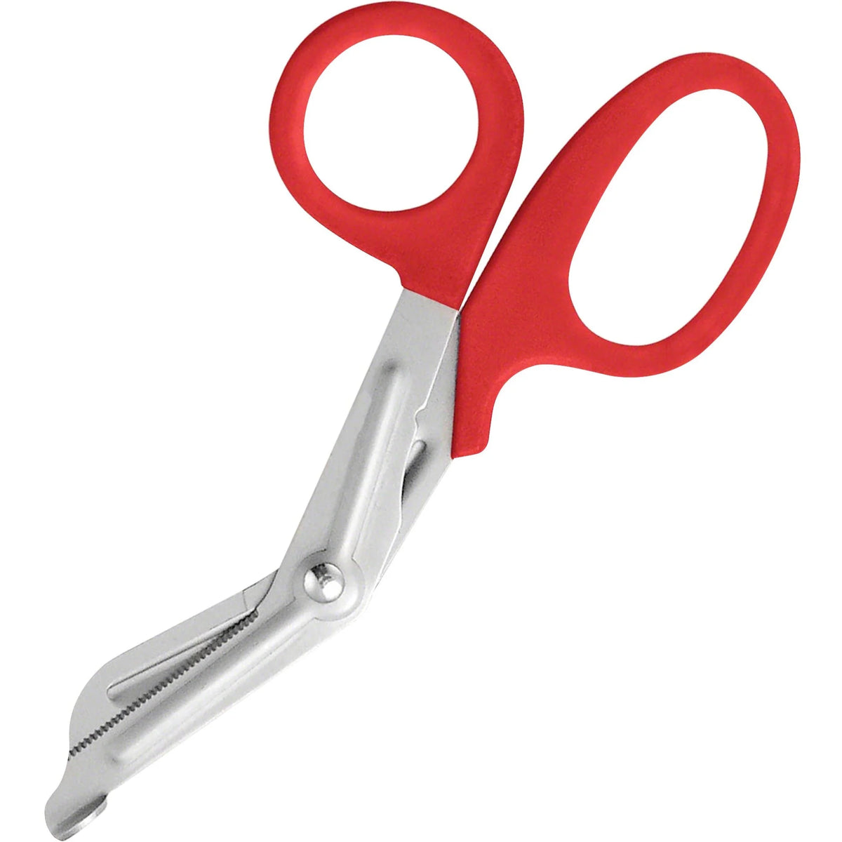 Westcott All Purpose 7’’ Utility Snip - Stainless Steel Serrated Blade - Red Handle - Scissors