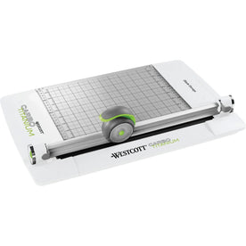 Westcott CarboTitanium Rotary Trimmer: 12’’ Cutting Length Multi-position Push Button - Paper Trimmers & Accessories