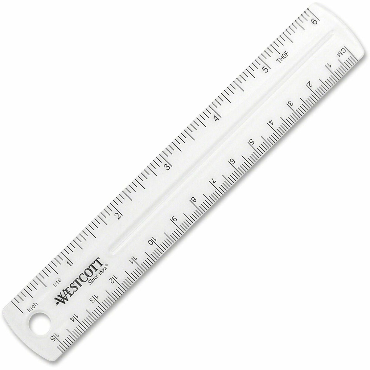 Westcott Clear Plastic Ruler - 2000