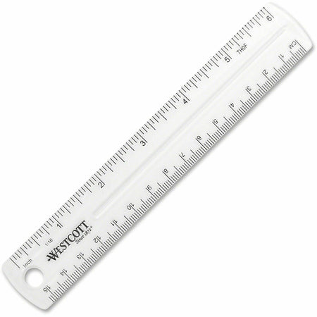 Westcott Clear Plastic Ruler - 2000