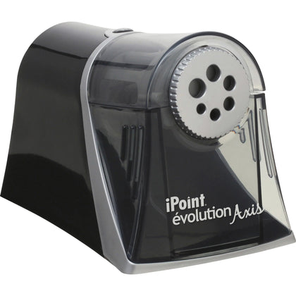 Westcott iPoint Evolution Axis Pencil Sharpener - Desktop Helical Silver - Sharpeners