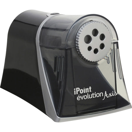 Westcott iPoint Evolution Axis Pencil Sharpener - Desktop Helical Silver - Sharpeners