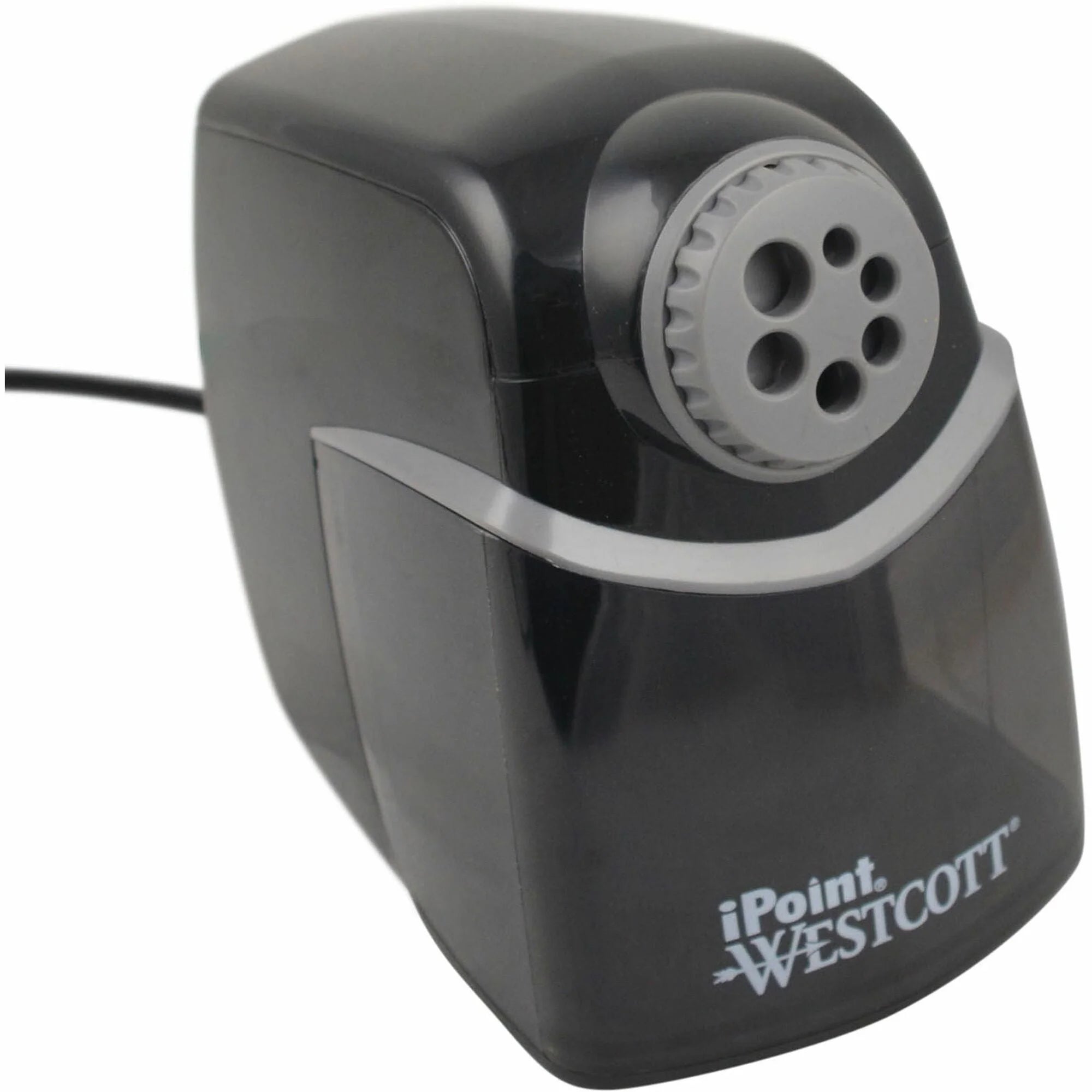 Westcott iPoint Heavy-Duty School Sharpener - Helical Blade - Gray/Black - 7.8’’ x 5.8’’ - Sharpeners