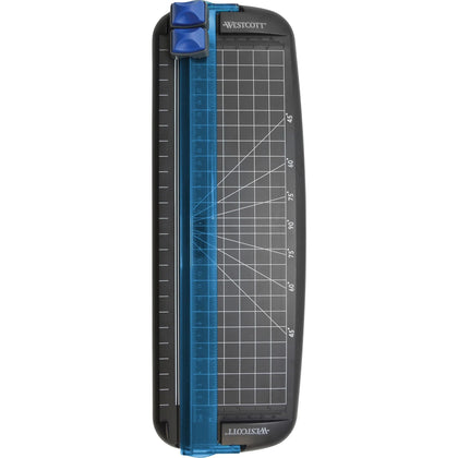 Westcott Personal Trimmer: 9’’ Cutting Length Spring-loaded Blade - Paper Trimmers & Accessories