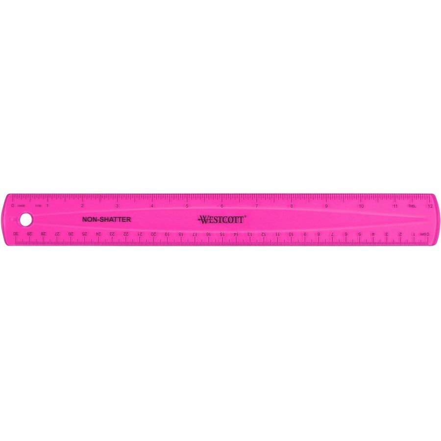Westcott Shatterproof Ruler - Rear