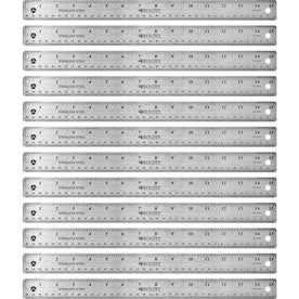Westcott Stainless Steel Rulers: 15’’ Length x 1’’ Width - Precision Graduations - Rulers