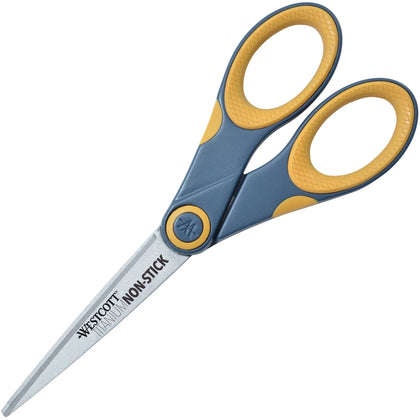 Westcott Titanium Bonded Non-stick Scissors - 7’’ Straight - Yellow
