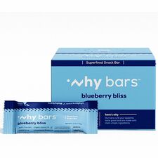 Why Bars Superfood Protein Snack Bars: Blueberry Bliss - Gluten-free Dairy-free Soy-free Non-GMO - 12 Pack - Snacks