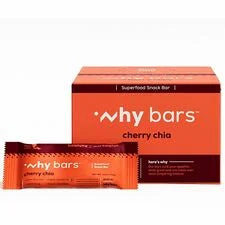 Why Bars Superfood Protein Snack Bars: Cherry Chia Gluten-Free Dairy-Free Soy-Free - 12 Pack - Snacks