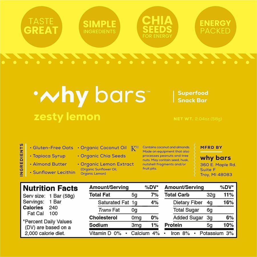 Why Bars Superfood Protein Snack Bars - Alternate-Image4