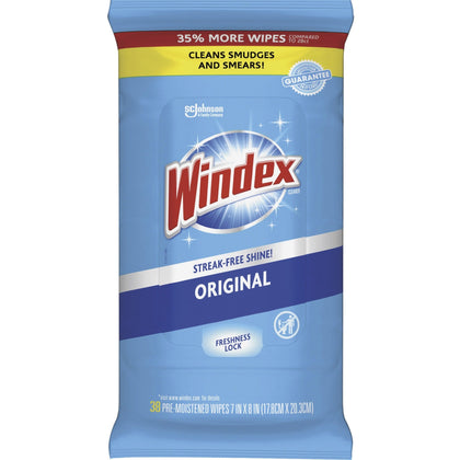 Windex Glass & Surface Wipes: Streak-Free Cleaning - 38 Pack - Wipes