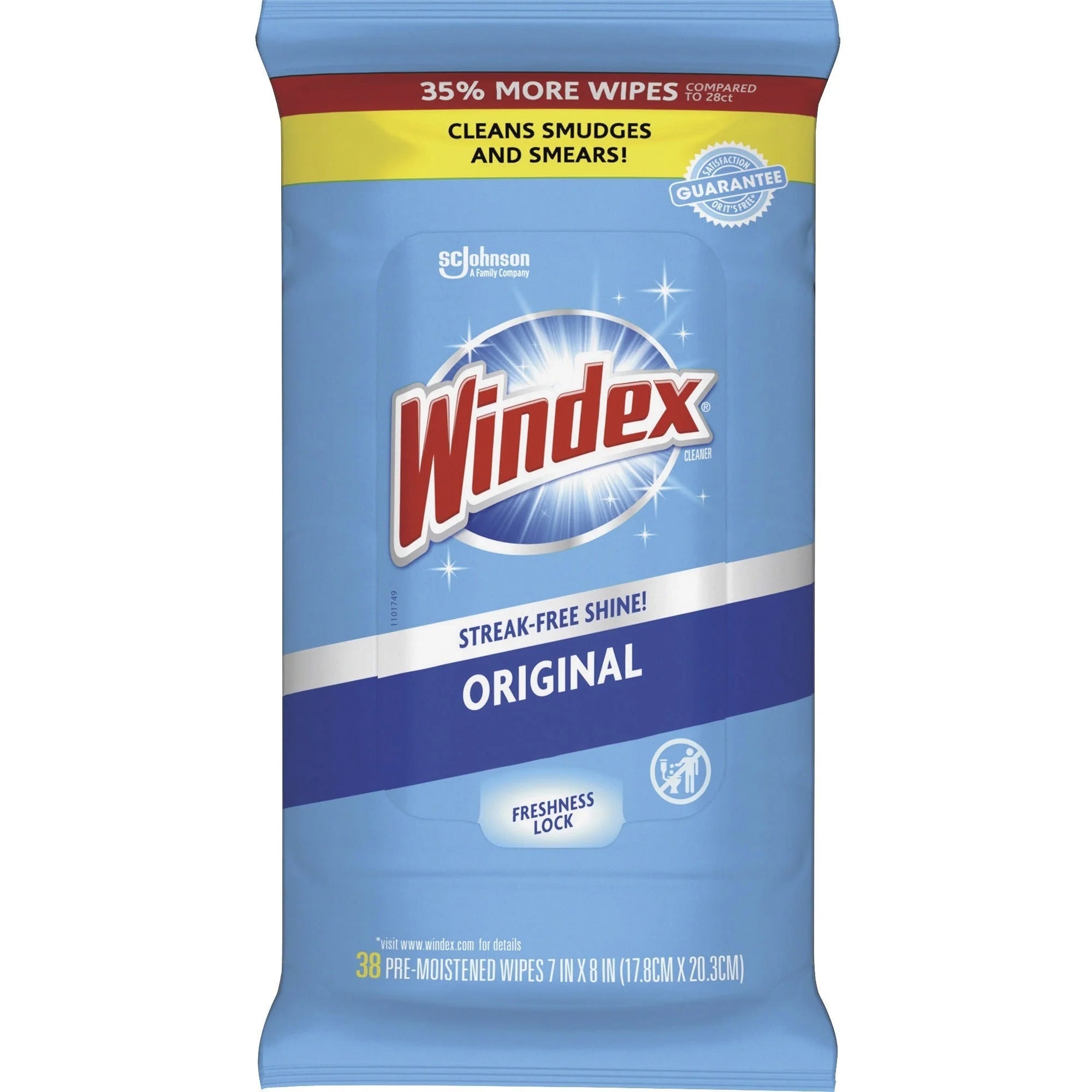 Windex Glass & Surface Wipes: Streak-Free Cleaning - 38 Pack - Wipes