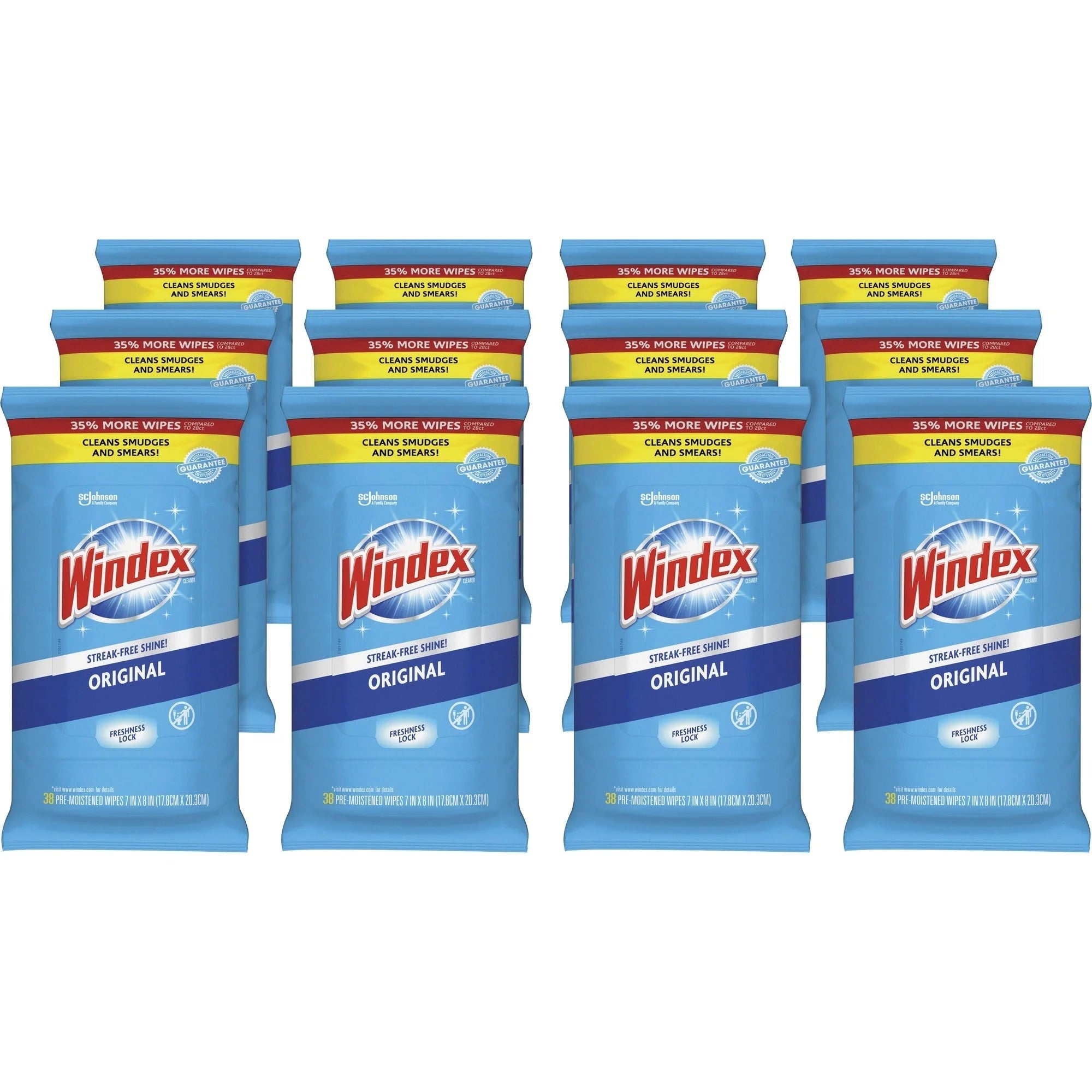 Windex Glass & Surface Wipes: Streak-Free Cleaning Solution - Wipes