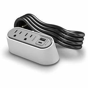 Wiremold Desktop Power Center - White - Convenient Charging - Cords & Surge Protectors