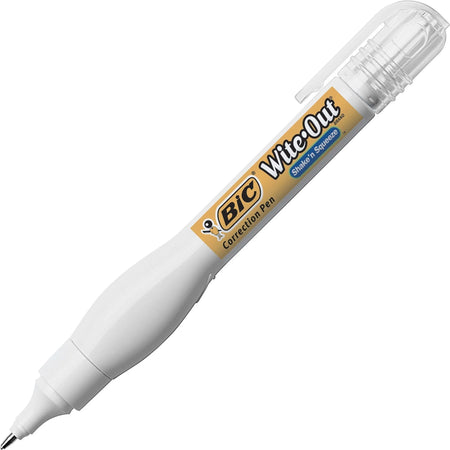 Wite-Out Shake ’n Squeeze Correction Pen: Fast-drying 8mL White Pen Applicator - Supplies