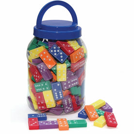 WonderFoam Dominoes: Colorful 168-Piece Set - Games & Puzzles