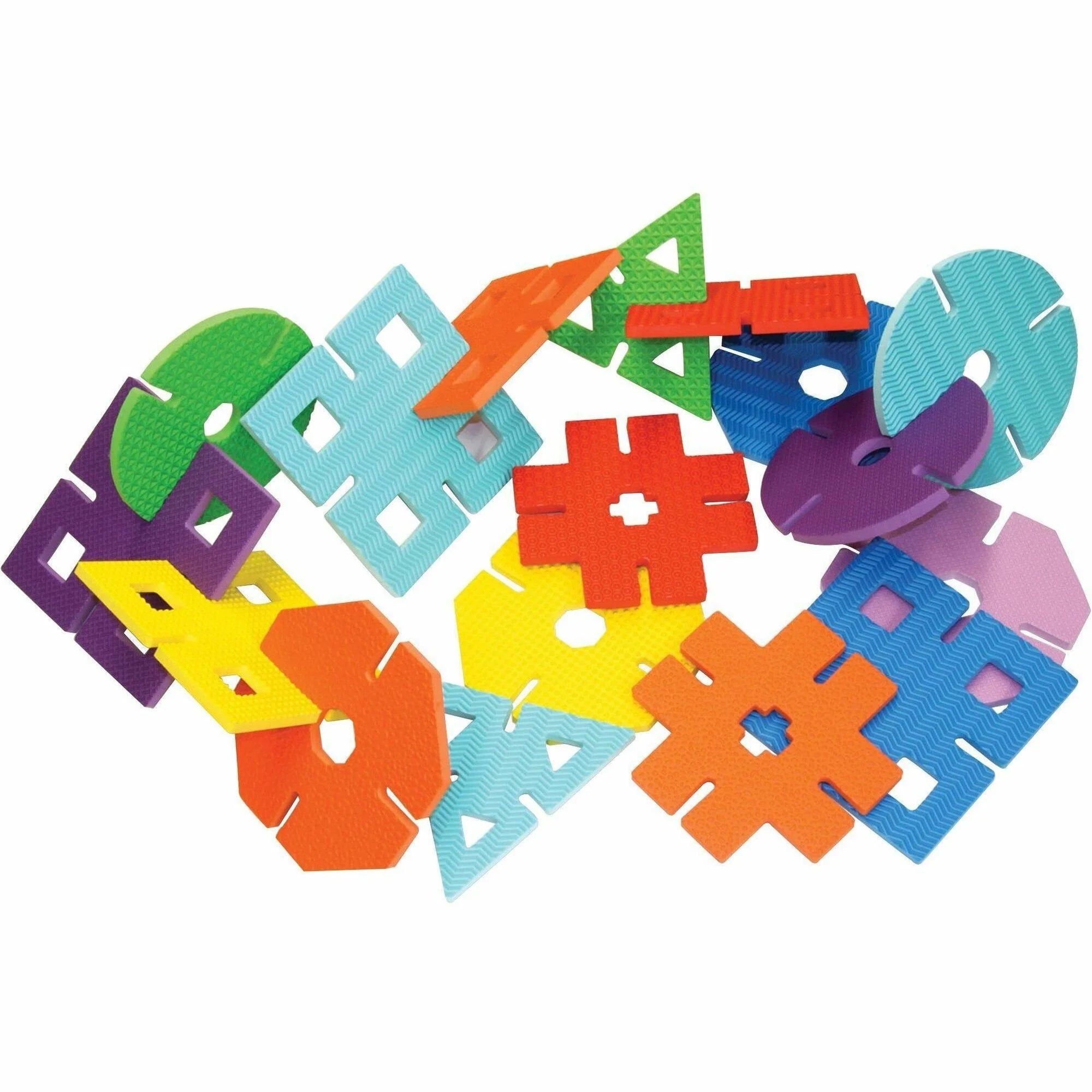 WonderFoam Giant Design Shapes: Learning Theme - 40 Shapes - Assorted Foam Set