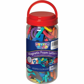 WonderFoam Magnetic Letters/Numbers Set - Washable Assorted Foam - Letters & Numbers