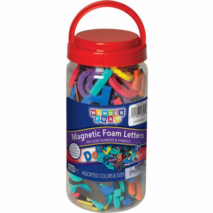 WonderFoam Magnetic Letters/Numbers Set - Washable Assorted Foam - Letters & Numbers