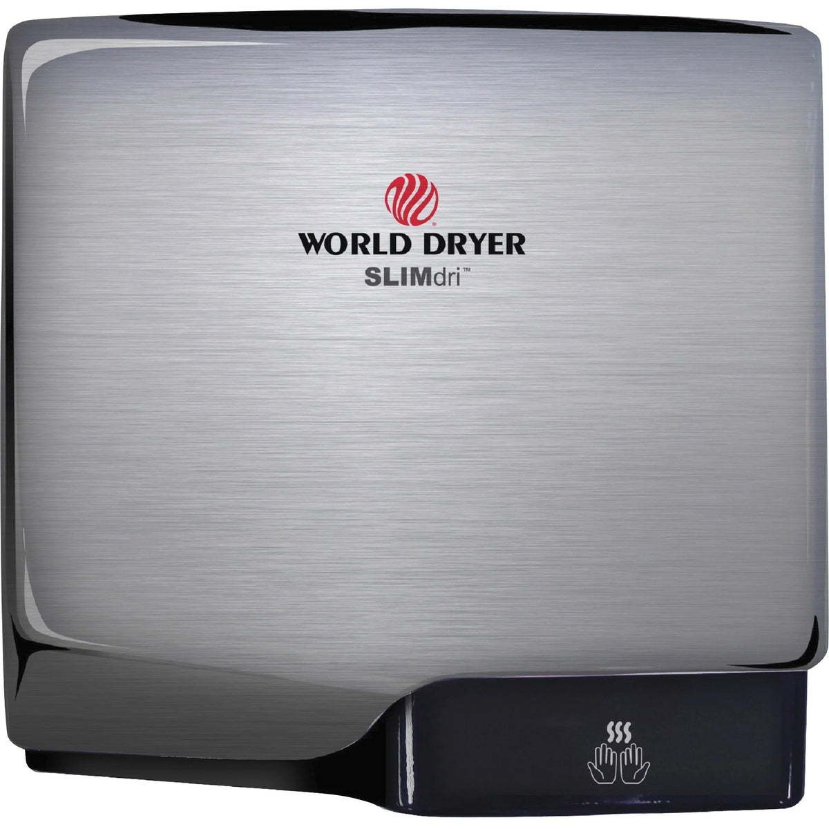 World Dryer SLIMdri Hand Dryer: Fast Drying in Metallic Silver Stainless Steel - Dryers