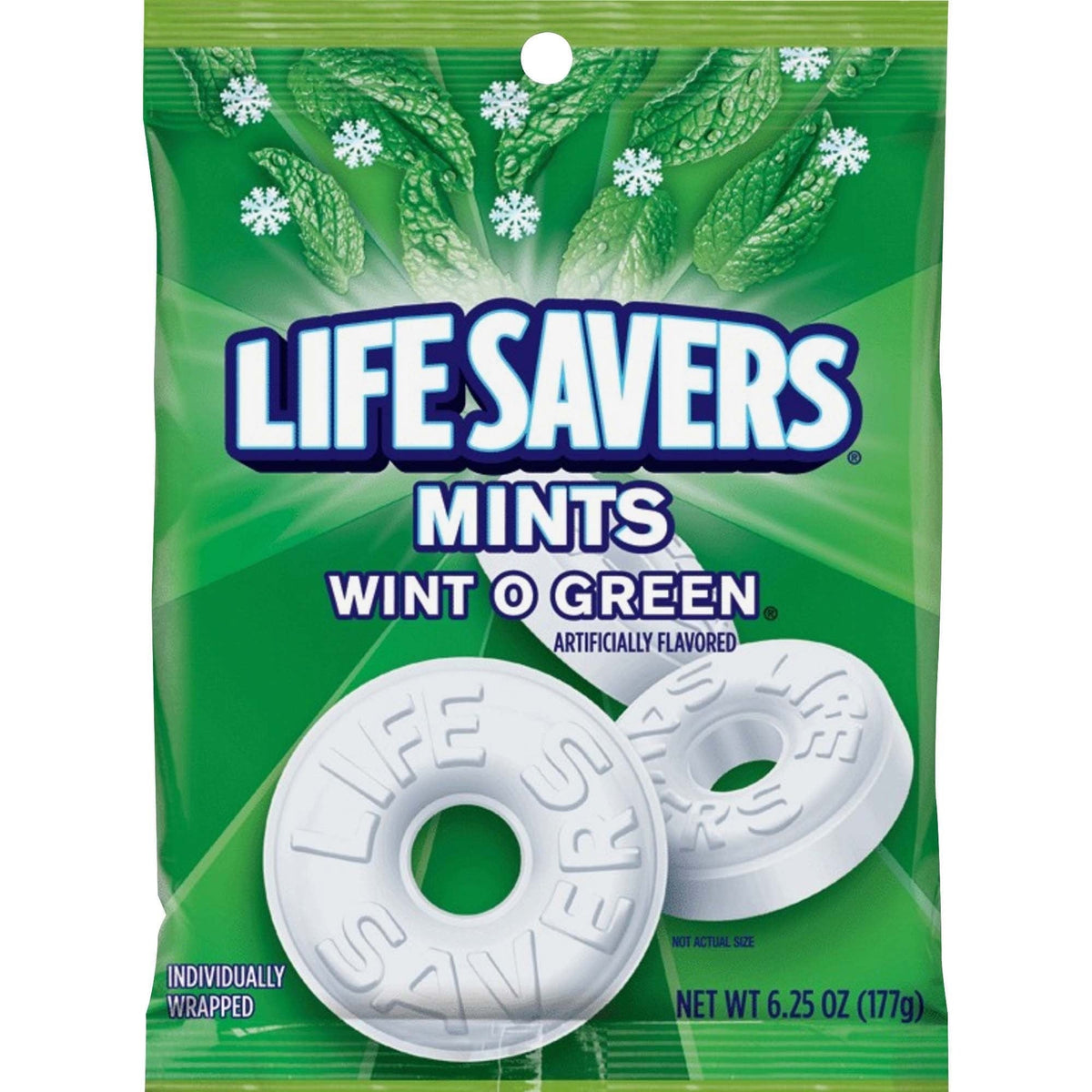 Wrigley Life Savers Mints Wint O Green Hard Candies - 2000