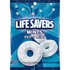 Wrigley Life Savers Peppermint Hard Candies - Individually Wrapped - 6.25 oz Bag - Sweets
