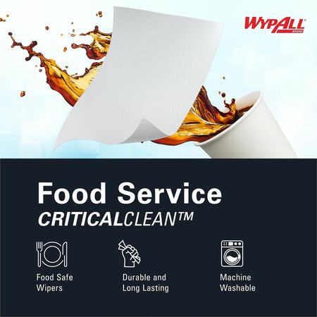 Wypall Critical Clean Foodservice Cloths - Left
