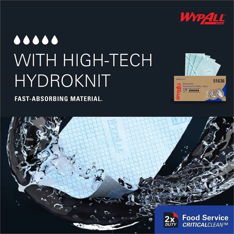 Wypall Critical Clean Foodservice Cloths - Alternate-Image2