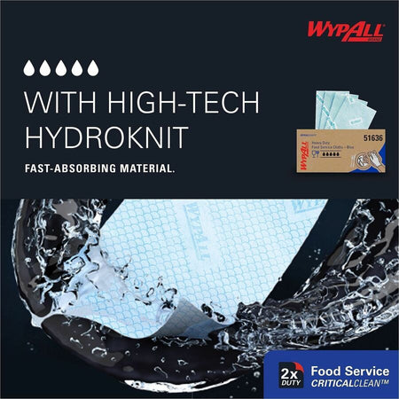 Wypall Critical Clean Foodservice Cloths - Alternate-Image2