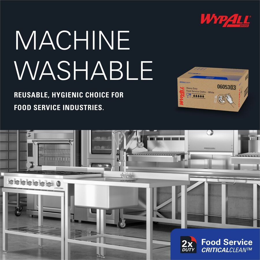 Wypall Critical Clean Foodservice Cloths - Bottom
