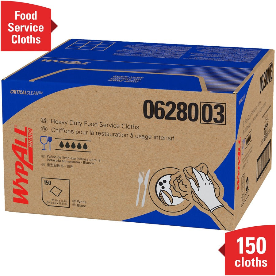 Wypall Critical Clean Ultra Duty Foodservice Cloths with Anti-Microbial Treatment - Alternate-Image2