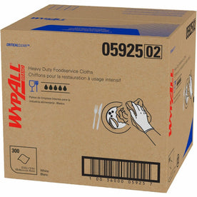 Wypall CriticalClean Heavy Duty Foodservice Cloths - Hydroknit - 300/Carton - Sponges Cleaning Pads & Wipers