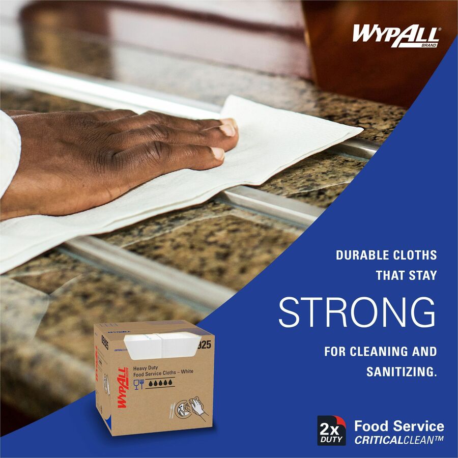 Wypall CriticalClean Heavy Duty Foodservice Cloths - Bottom