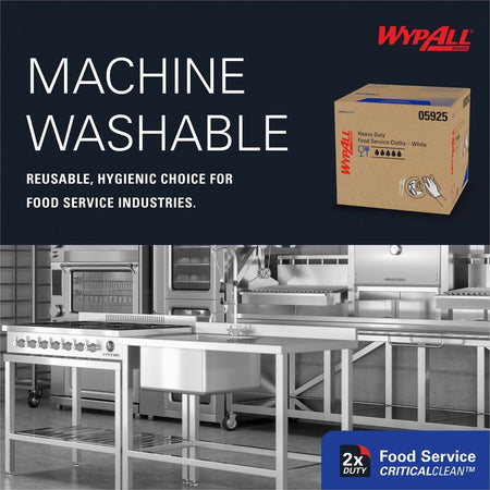 Wypall CriticalClean Heavy Duty Foodservice Cloths - Left
