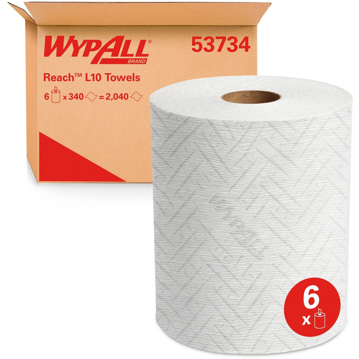 Wypall General Clean L10 Center-Pull Towels - Light Cleaning for Glass & Surfaces - Paper