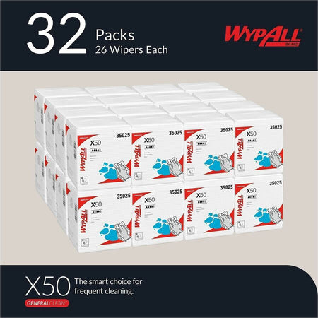 Wypall General Clean X50 Quarterfold Cleaning Cloths - Alternate-Image1