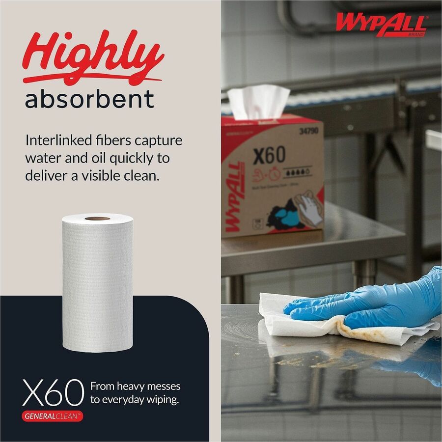 Wypall General Clean X60 Multi-Task Cleaning Cloths - Alternate-Image2