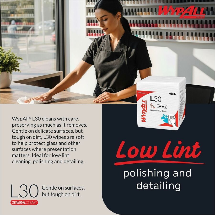 Wypall GeneralClean L30 Heavy Duty Cleaning Towels - Alternate-Image4