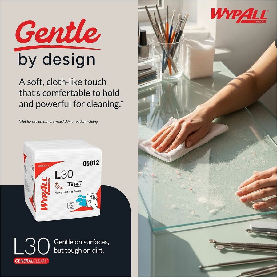 Wypall GeneralClean L30 Heavy Duty Cleaning Towels - Alternate-Image3