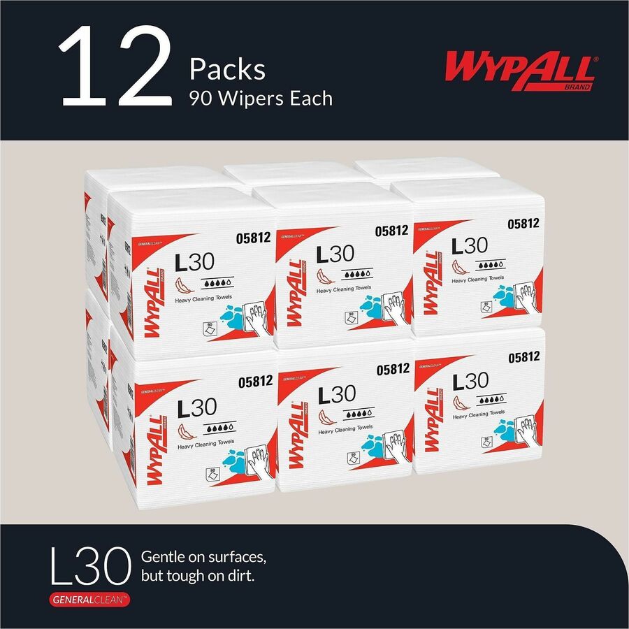 Wypall GeneralClean L30 Heavy Duty Cleaning Towels - Alternate-Image1