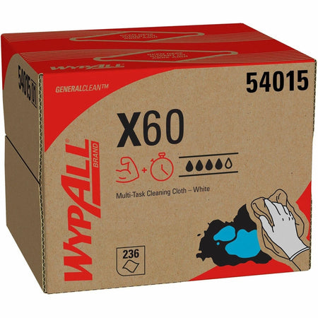 Wypall GeneralClean X60 Cleaning Cloths - Brag Box - 236/Carton - Sponges Pads & Wipers
