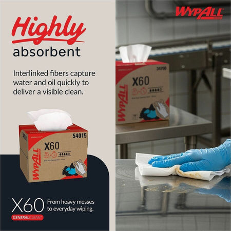 Wypall GeneralClean X60 Multi-Task Cleaning Cloths - Brag Box - Alternate-Image3