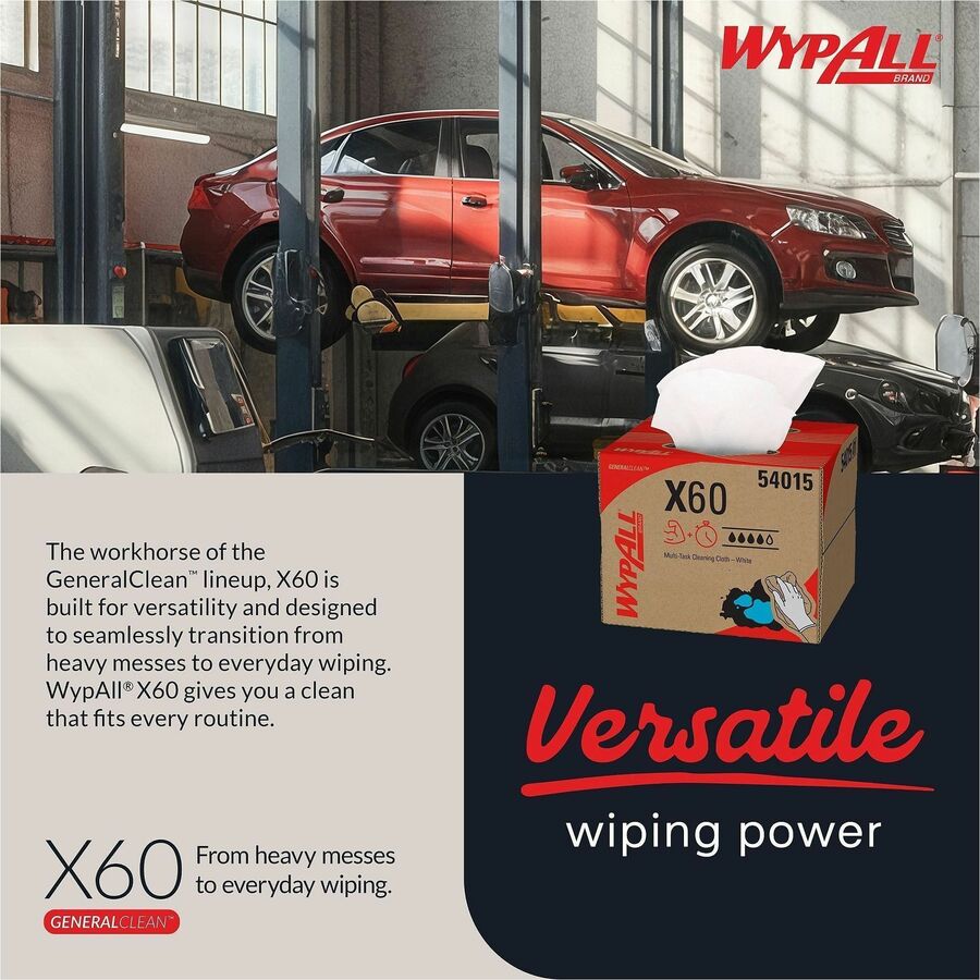Wypall GeneralClean X60 Multi-Task Cleaning Cloths - Brag Box - Alternate-Image5