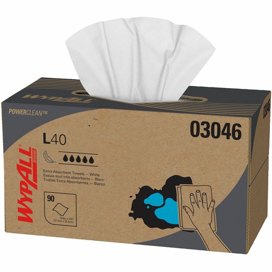 Wypall Power Clean L40 Extra Absorbent Towels - Alternate-Image1