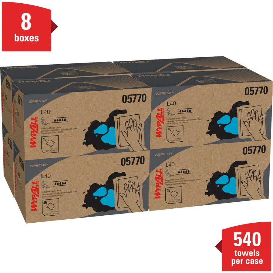 Wypall Power Clean L40 Extra Absorbent Towels - Alternate-Image1