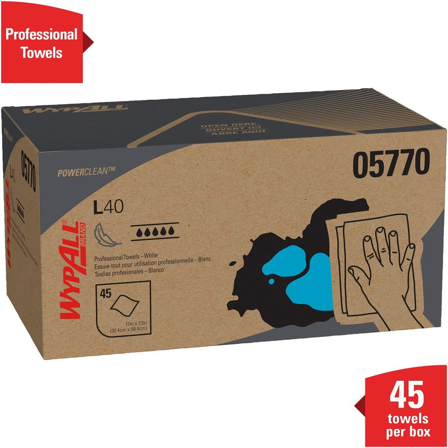 Wypall Power Clean L40 Extra Absorbent Towels - Alternate-Image2