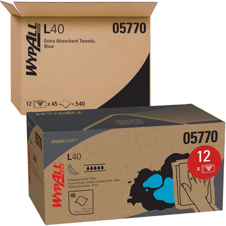 Wypall Power Clean L40 Extra Absorbent Towels - 2000