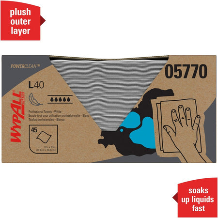 Wypall Power Clean L40 Extra Absorbent Towels - Alternate-Image3